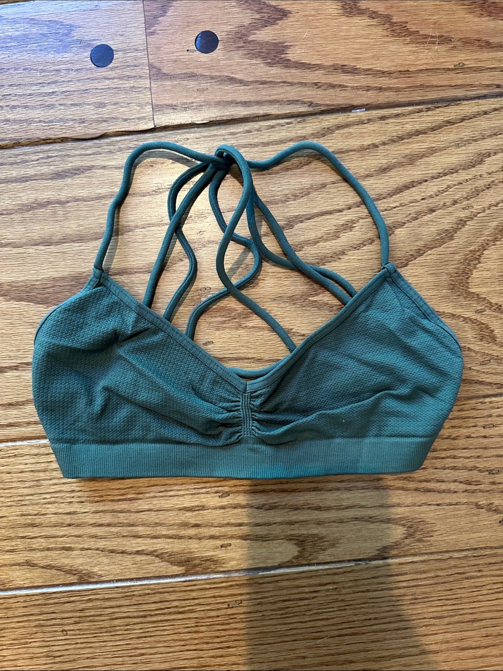 Seamless Strappy Sports Bralette - Deep Teal